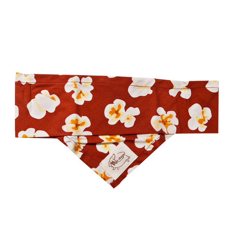 Red Popcorn Bandana For Pets