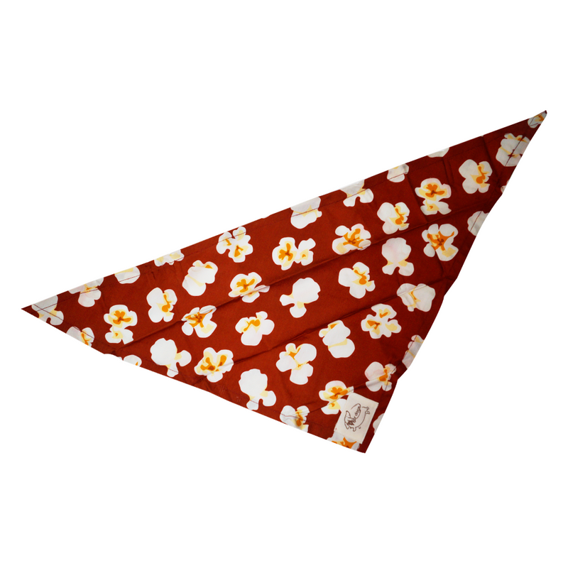 Red Popcorn Bandana For Pets