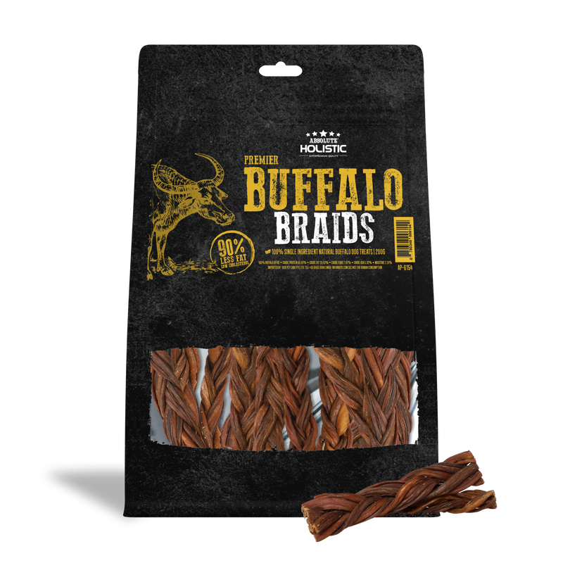 Air Dried Premier Buffalo Braids Dog Treats