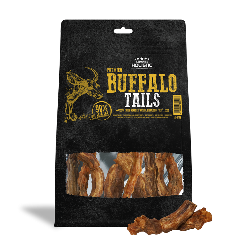 Air Dried Premier Buffalo Tails Dog Treats