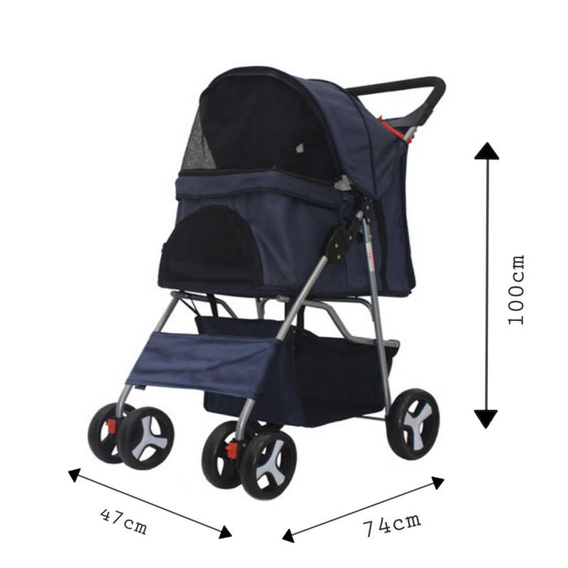 Four Wheels Pet Stroller - BO-27