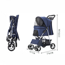Four Wheels Pet Stroller - BO-28