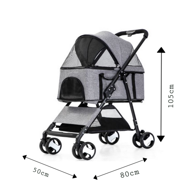 Four Wheels Pet Stroller - BO-30