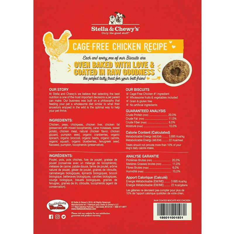 Raw Coated Biscuits Grass-Fed Chicken Recipe Dog Treats