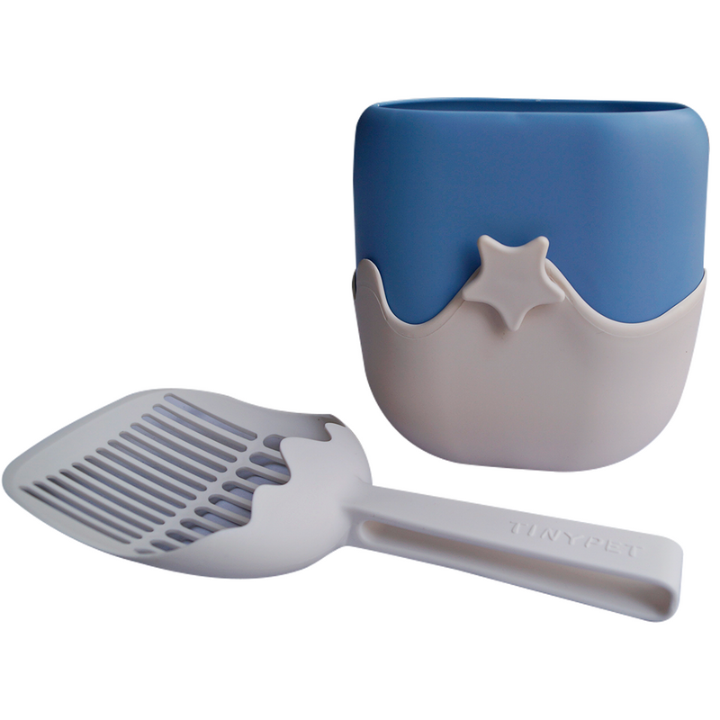 Tiny Pet Cat Litter Scoop with Storage Ice Cream Shape