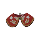 CNY Red Collar White Flower Shirt Bib For Pets