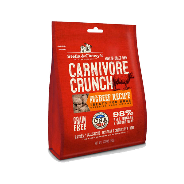 Carnivore Crunch Beef Recipe Freeze Dried Raw Dog Treats