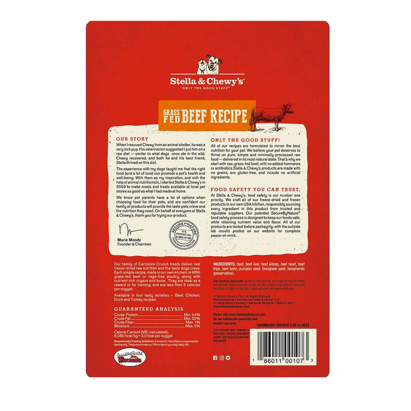 Carnivore Crunch Beef Recipe Freeze Dried Raw Dog Treats