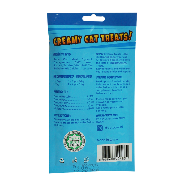 Tuna Flavored Creamy Cat Treats