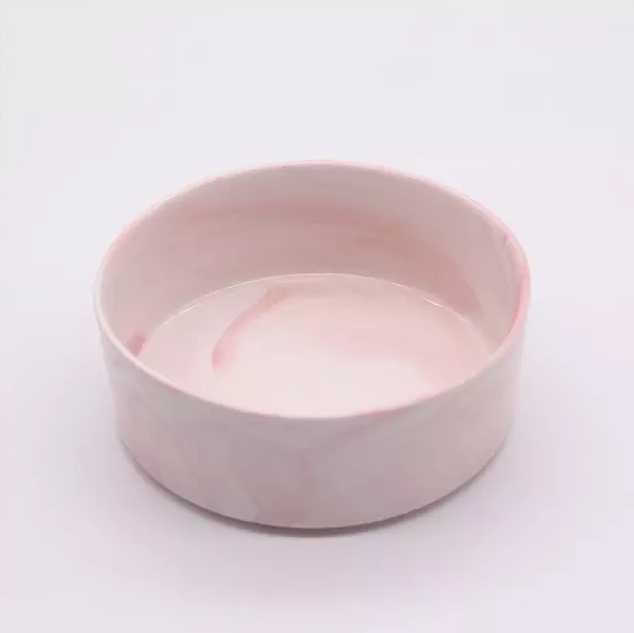 Customize High Quality Pet Ceramic Bowl Marble