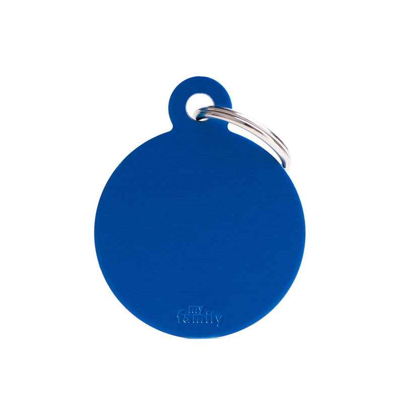 ID Tag - ID Tag Basic Collection Big Round in Aluminum | Personalized Cat Dog Tag