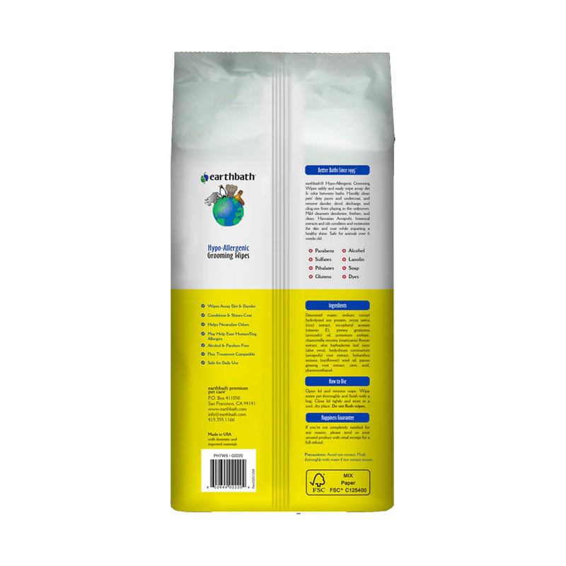 Hypo-Allergenic Grooming Wipes