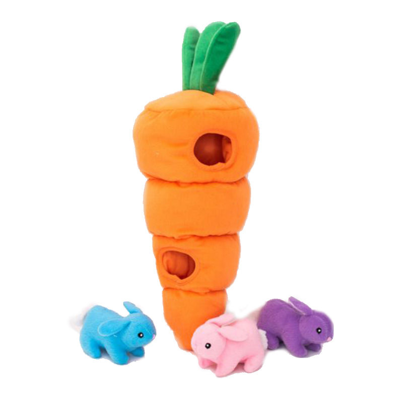 Zippy Burrow - Easter Carrot Dog Toy