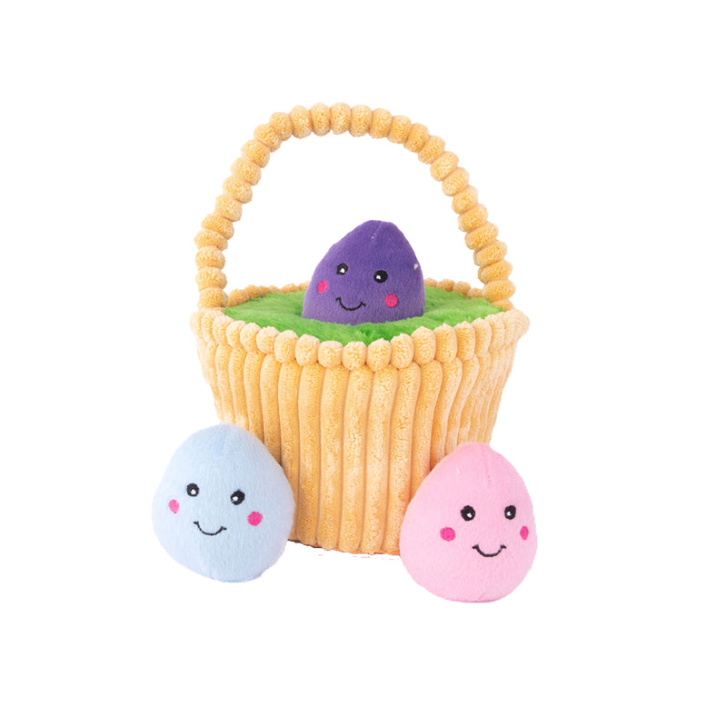 Zippy Burrow - Easter Egg Basket Dog Toy