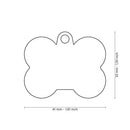 ID Tag - Hushtag Collection - Chromed Charms With Black Rubber | Personalized Cat Dog Tag