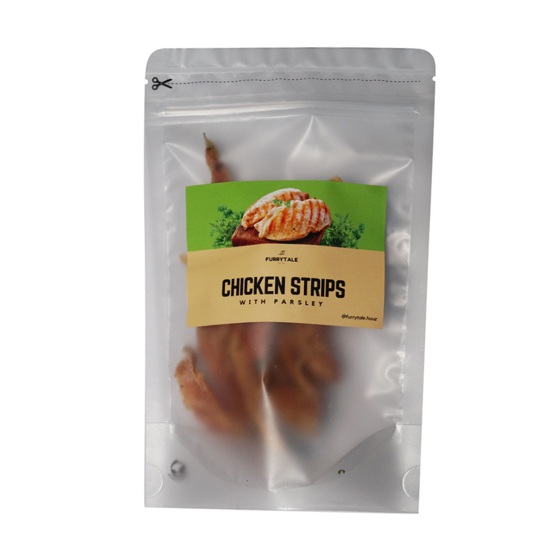 Chicken Strips With Parsley Dog Treats