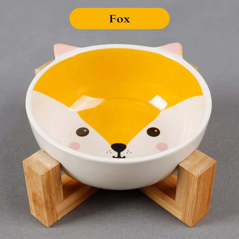 Pets Bowl Feeder Ceramic
