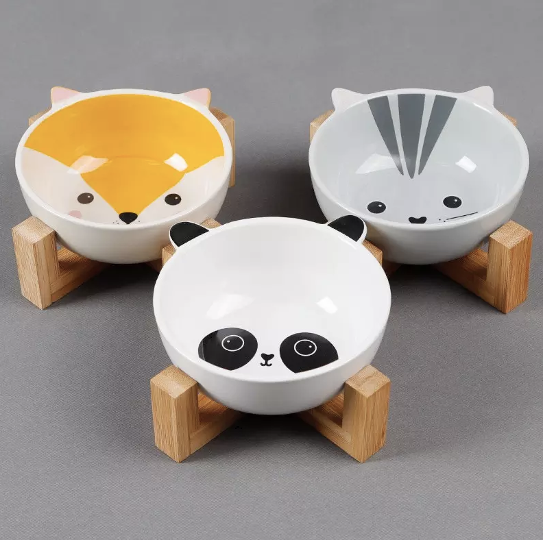 Pets Bowl Feeder Ceramic