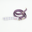Gingham Hands-Free Dog Leash