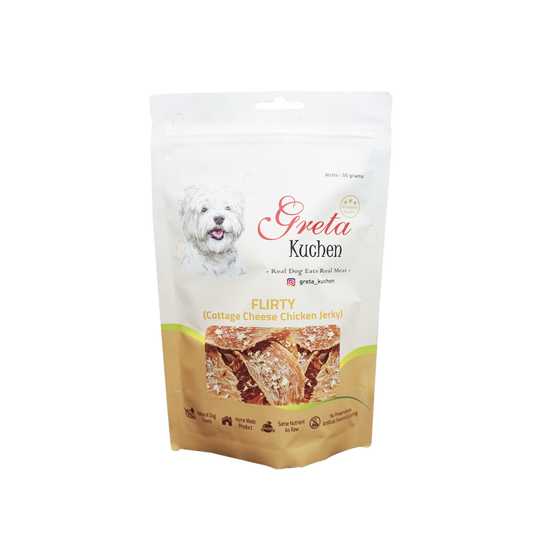 Flirty Cheese Cottage Chicken Jerky Dog Treats