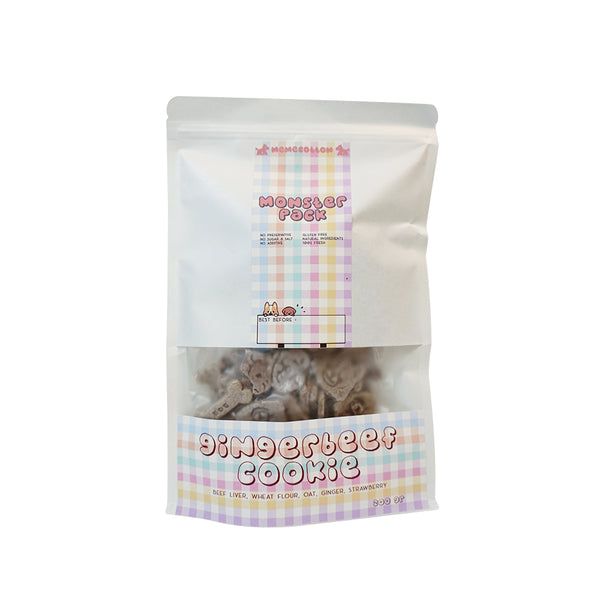 Monster Pack Ginger Beef Cookies Dog Treats