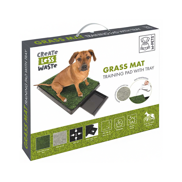 Grass Mat Training Pad with Tray for Dog