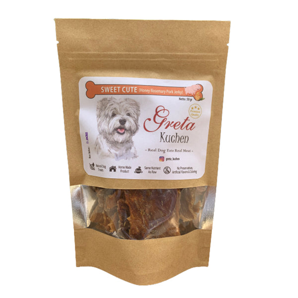 Sweet Cute Honey Rosemary Pork Jerky Dog Treats