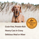CORE Hearty Cuts in Gravy Whitefish & Salmon Recipe Grain-Free  Dog Food