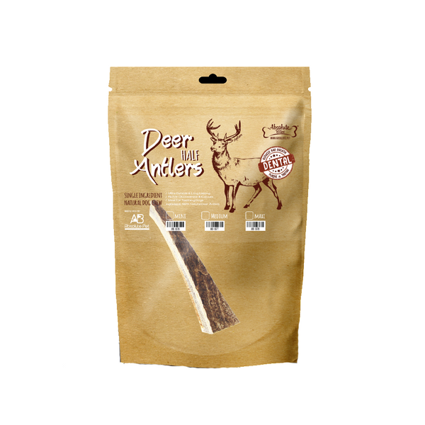 Half Deer Antler Dental Dog Treats