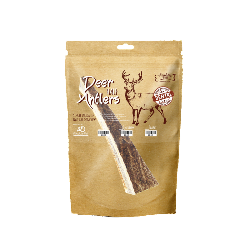 Half Deer Antler Dental Dog Treats