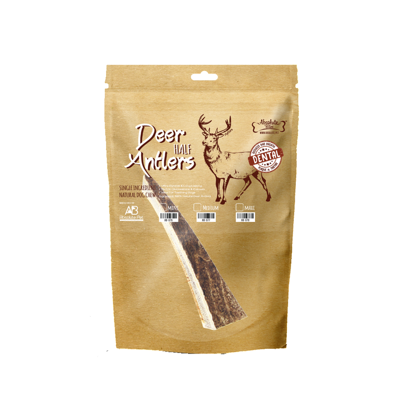 Half Deer Antler Dental Dog Treats