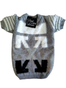 Off Whoof Grey Pet Dog Sweater