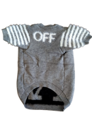 Off Whoof Grey Pet Dog Sweater
