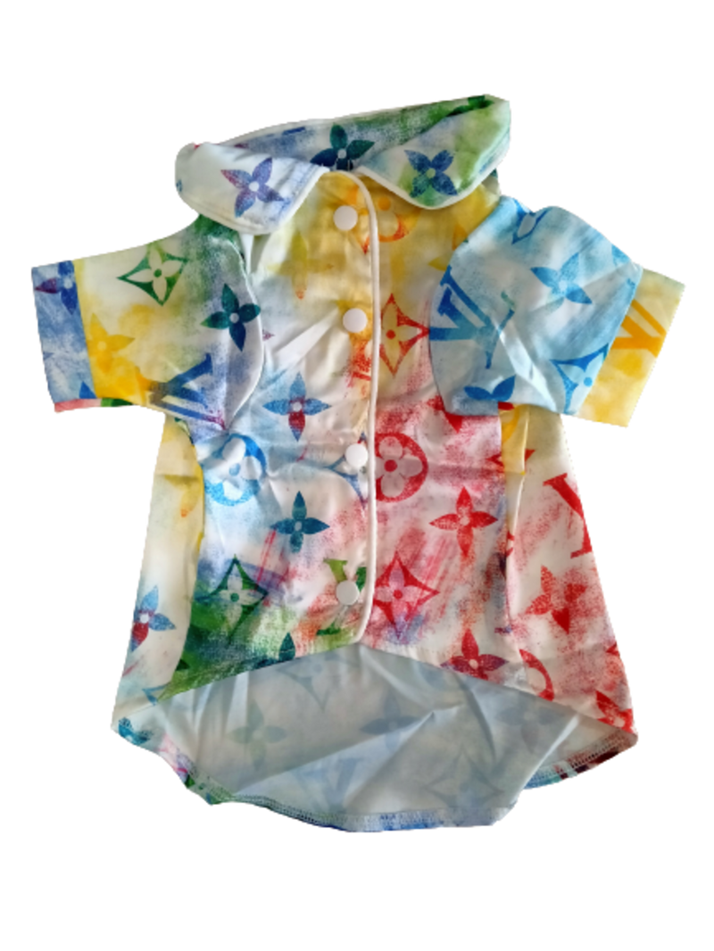 Chewy Pawtton Multicolor Dog Shirt