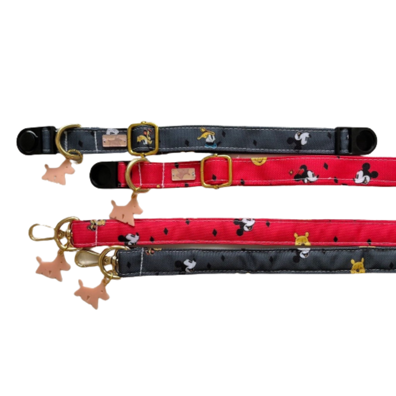 Mickey Red Dog and Cat Collar