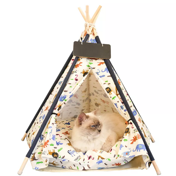Indoor Pet Tent Animal with Bed for Dogs and Cats