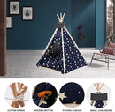 Indoor Pet Tent Star with Bed for Dogs and Cats
