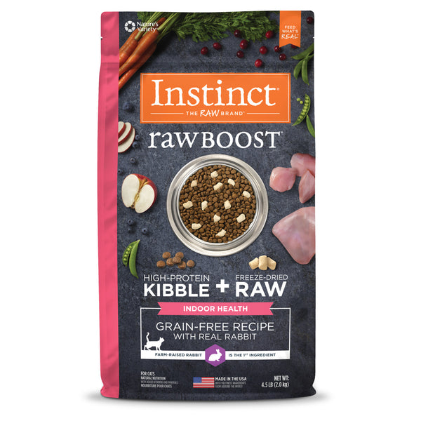 Raw Boost Indoor Health Grain Free Rabbit Recipe Dry Cat Food