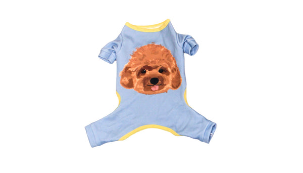 Red Toy Poodle Jumpsuit Dog and Cat Apparel