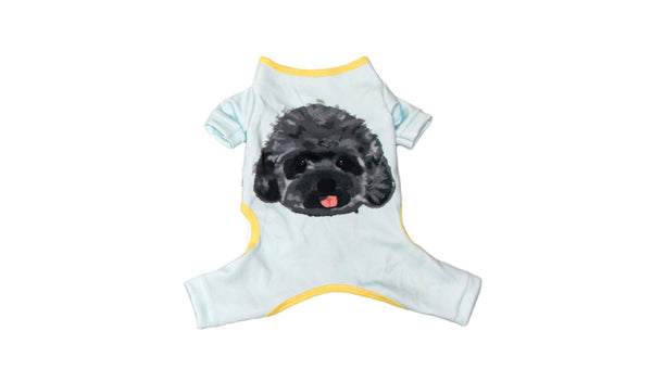 Silver Poodle Jumpsuit Dog and Cat Apparel
