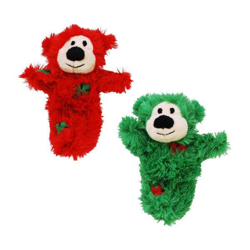 Holiday Softies Patchwork Bear Assorted Cat Toy