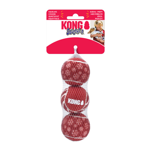 Holiday SqueakAir Ball 3pk Dog Toy