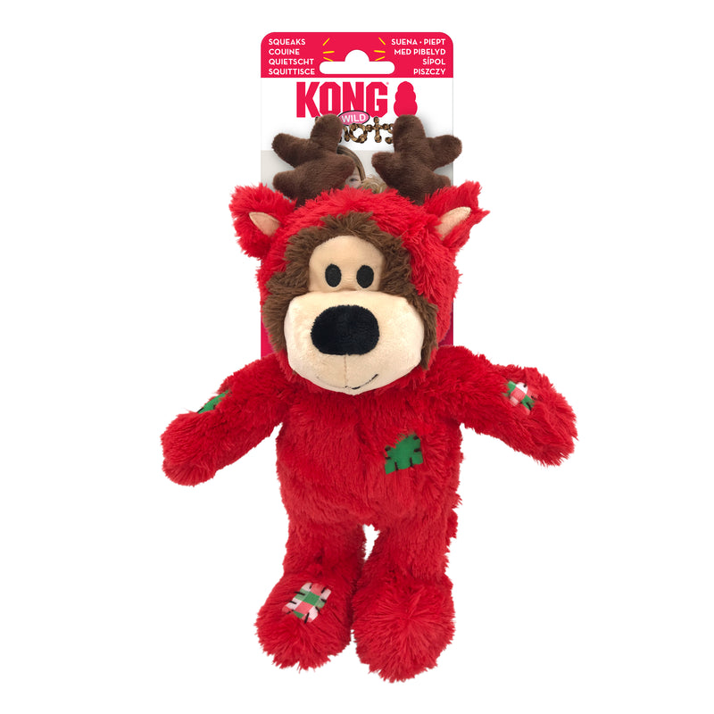Holiday Wild Knots Bear Assorted Dog Toy