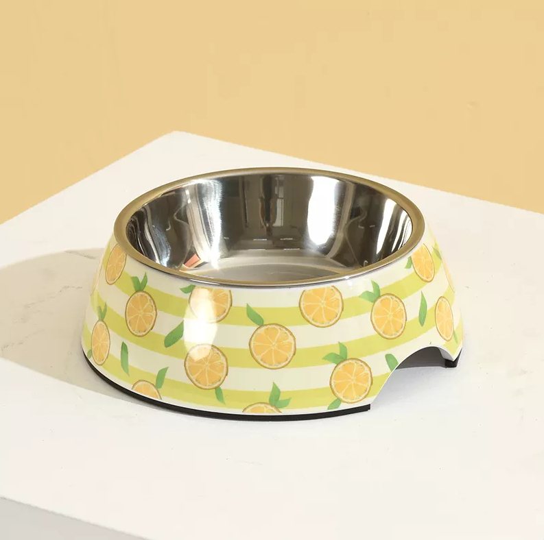 Melamine Pet Stainless Steel Bowl Printing Custom Single