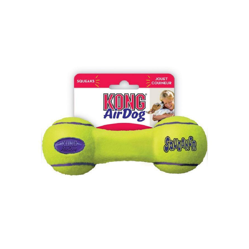 KONG AirDog Squeaker Dumbbell Dog Toy - S