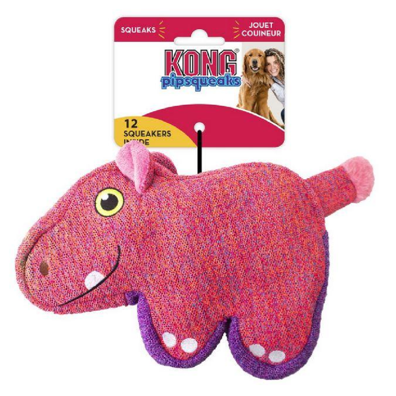 KONG Pipsqueaks Hippo Dog Toy