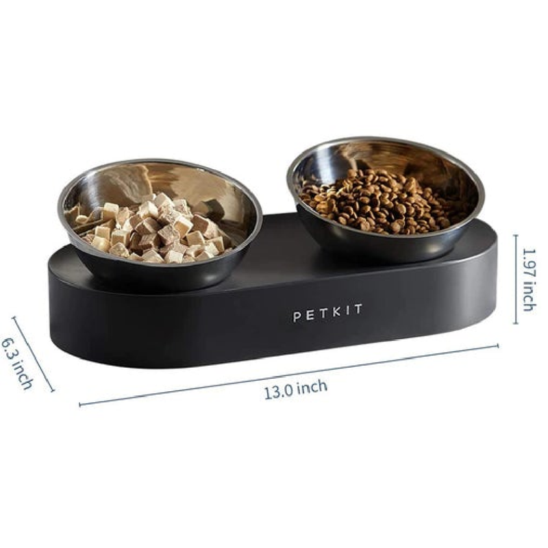 Fresh Nano Metal Cat Feeding Bowl Set