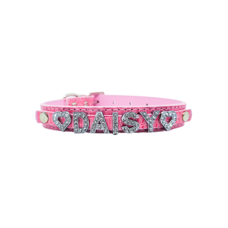 Croc Texture Personalized Pet Collar