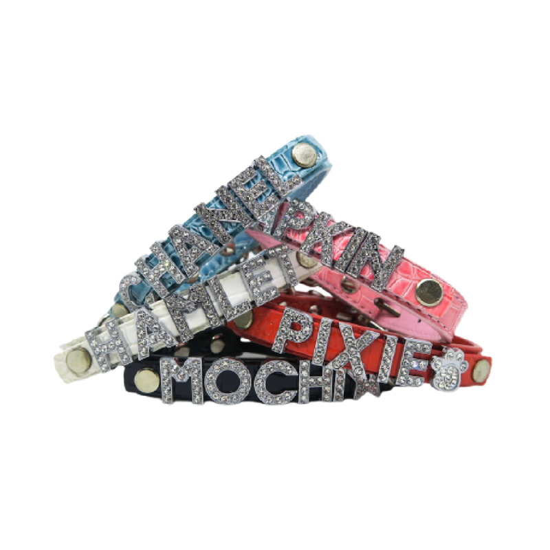 Croc Texture Personalized Pet Collar