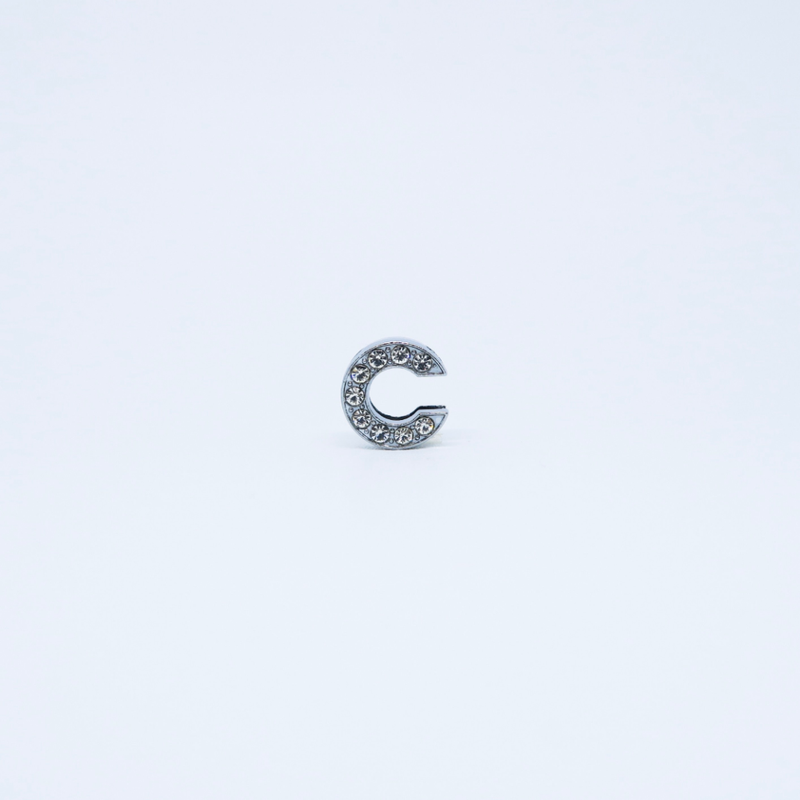 Additional ID 10mm Slider Rhinestone Collar Charm